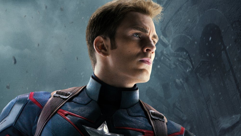 Chris Evans as Captain America in Avengers: Age of Ultron