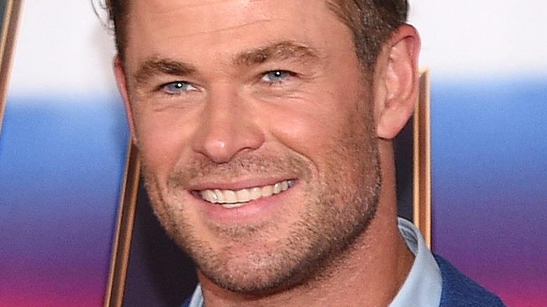 Chris Hemsworth smiling