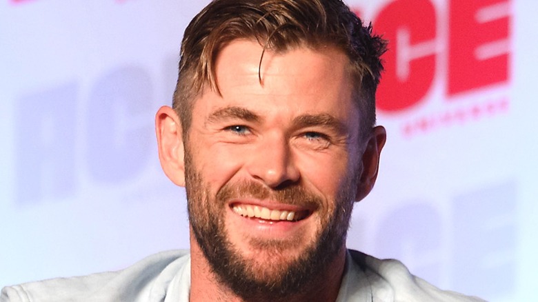 Chris Hemsworth smiling