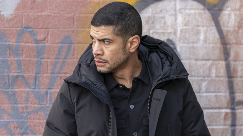 Reyes wearing coat
