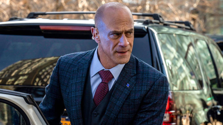 Stabler wearing suit