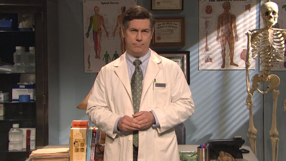 Chris Parnell as Dr. Spaceman on a live episode of 30 Rock