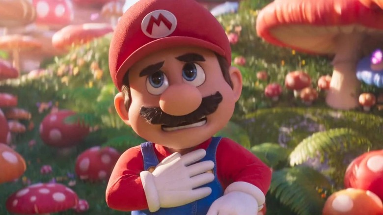 Mario amongst mushrooms