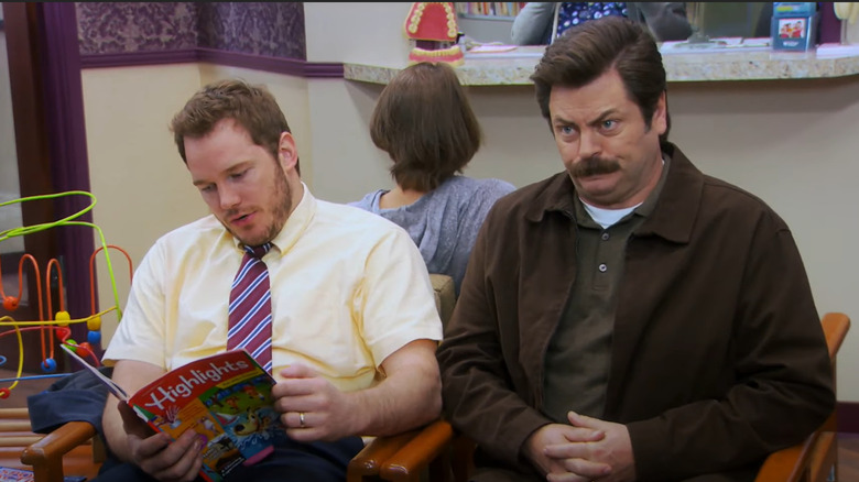 Andy and Ron sit together