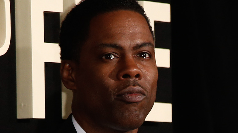 Chris Rock looking serious