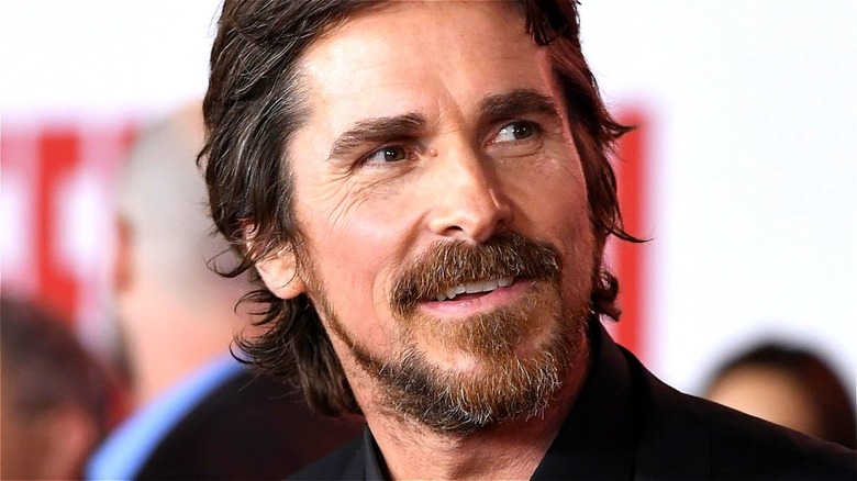 Christian Bale smiling