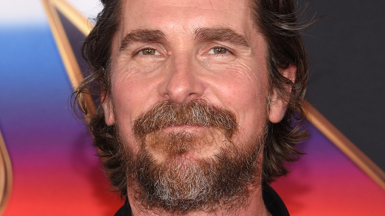 Christian Bale smiling
