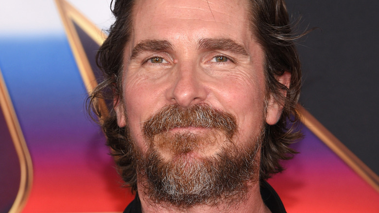 Christian Bale smiling