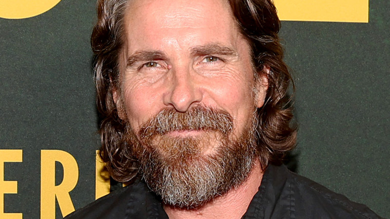 Christian Bale smiling