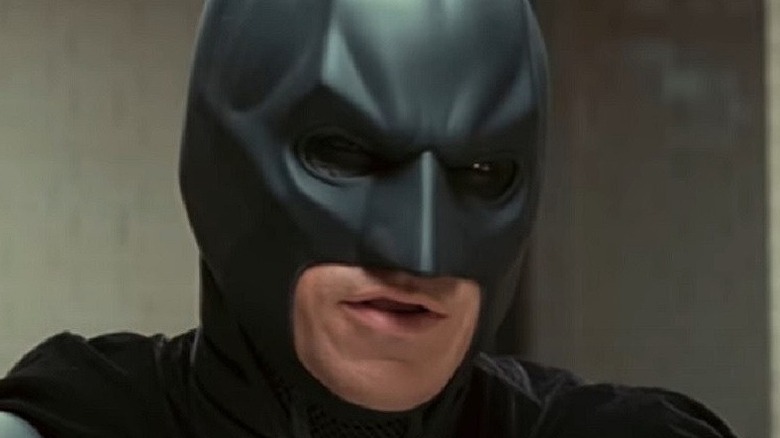 Batman speaking intensely