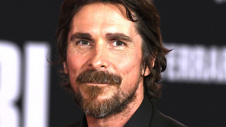 Christian Bale smiles