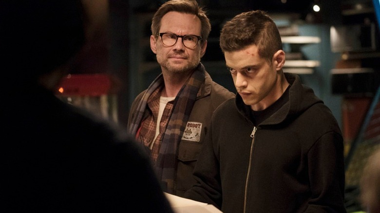 Christian Slater and Rami Malek.