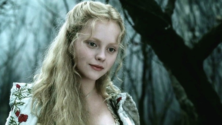 Christina Ricci looking down
