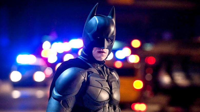 Batman looks to the side