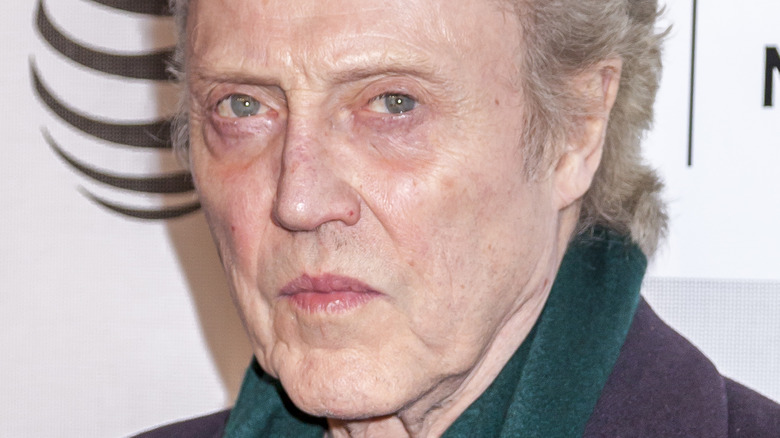 Christopher Walken, close up, scarf