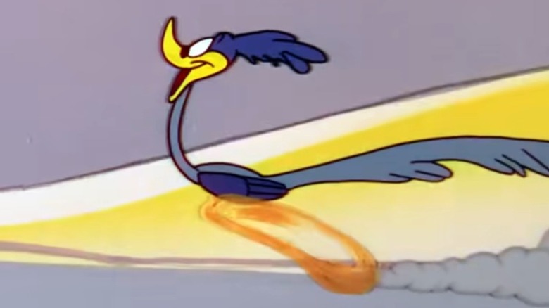 Road Runner running happily