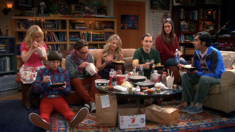 The gang eats Chinese food in 'The Big Bang Theory'