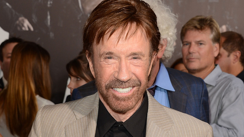 Chuck Norris smiling