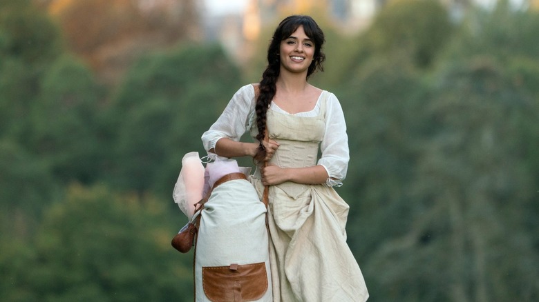 Ella carrying fabrics