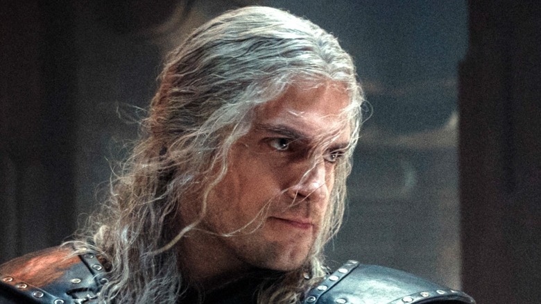 Geralt with hair in his face
