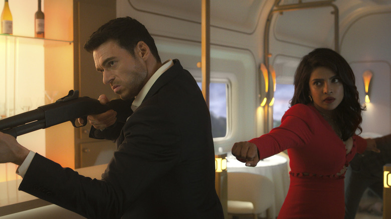 Priyanka Chopra Jonas and Richard Madden fighting