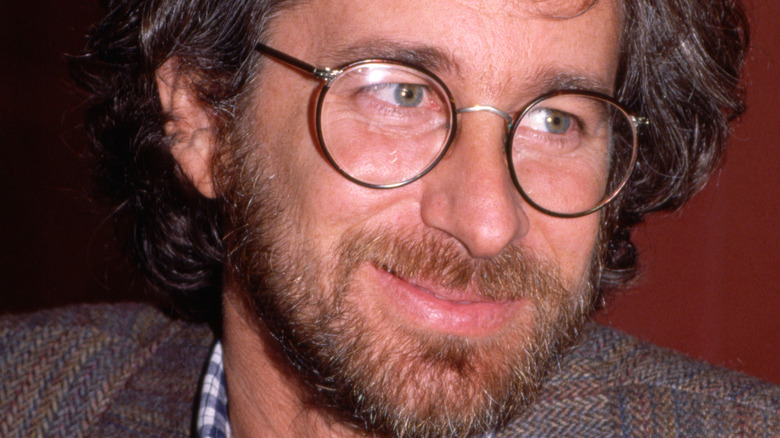 Steven Spielberg smiles