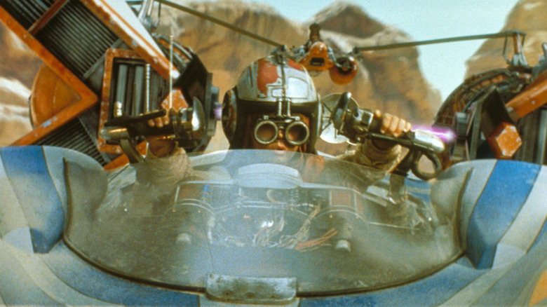 Anakin racing his pod racer in Star Wars: Episode I — The Phantom Menace (1999)