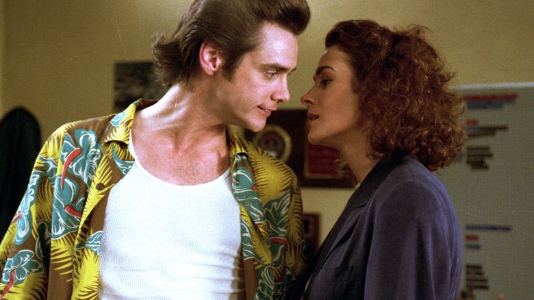 Einhorn and Ace getting cozy in Ace Ventura: Pet Detective