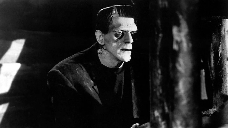 Frankenstein's Monster lurking in "Frankenstein" (1931)