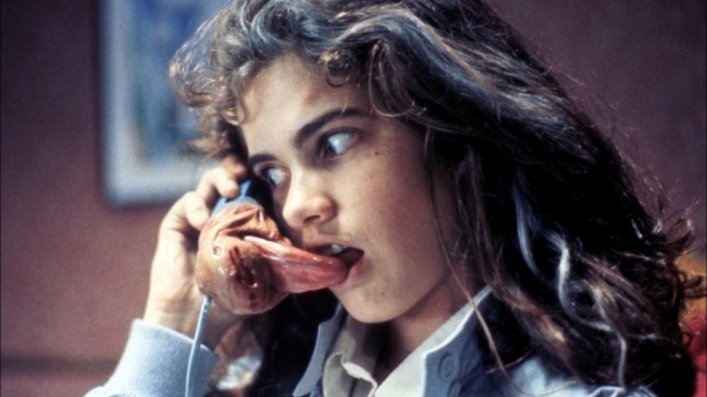 Freddy Krueger slips Nancy the tongue in "A Nightmare on Elm Street" (1984)