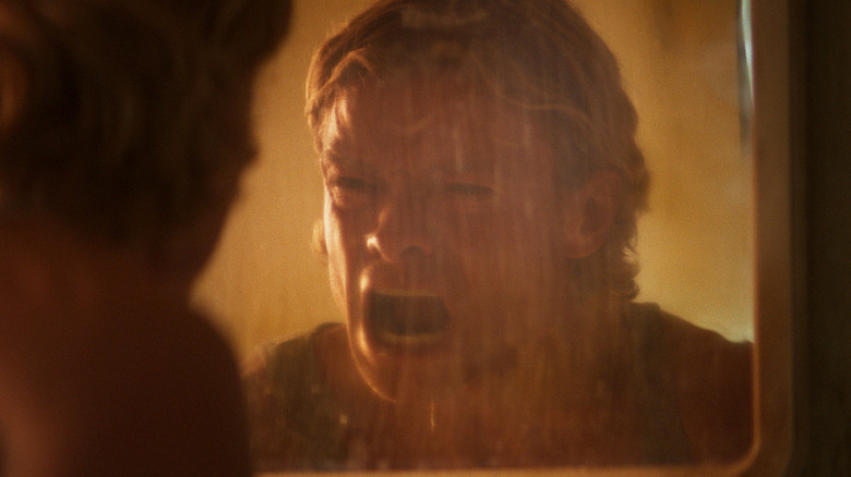 Matt Hagen screaming into a mirror in Clayface (2026)