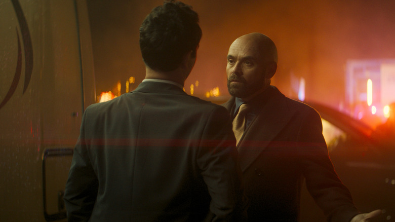 John confronting Markos in Clayface