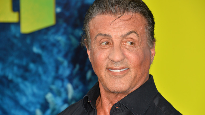 Sylvester Stallone smiles