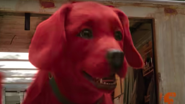 Clifford the Big Red Dog closeup