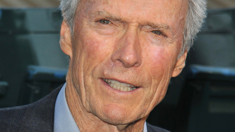 Clint Eastwood smiles
