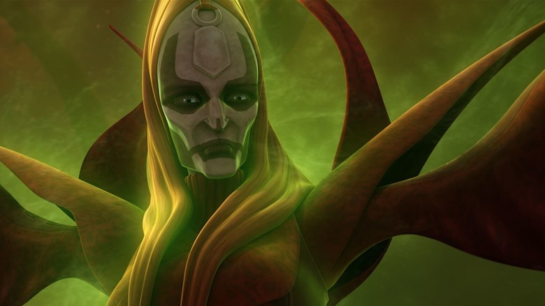 Mother Talzin taking a look back in Star Wars: The Clone Wars (2013)
