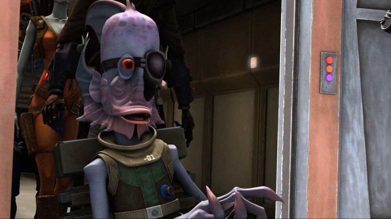 Robonino entering a control room in Star Wars: The Clone Wars (2009)