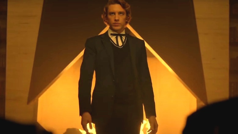 Michael Langdon from American Horror Story standing