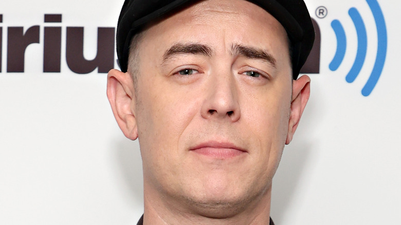 Colin Hanks squinting