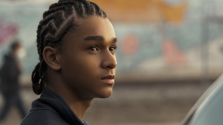 Jaden Michael plays Colin Kaepernick as a teen in Colin in Black and White