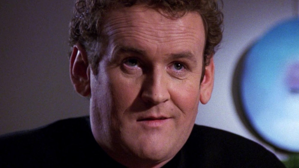 Chief O'Brien smiles