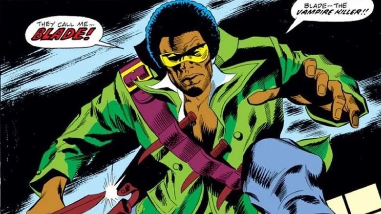 Blade reaches forward