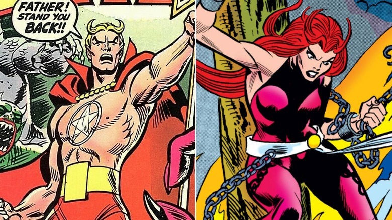 Daimon and Satana Hellstrom fight
