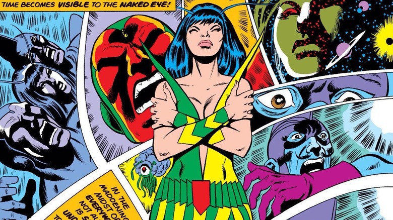 Mantis holds her arms