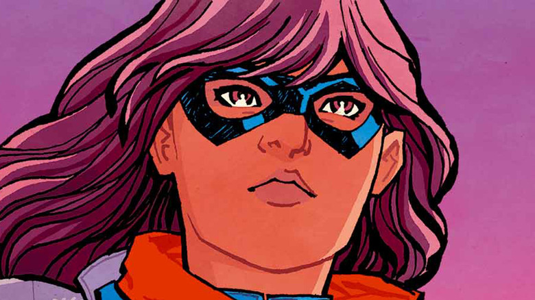 Ms. Marvel staring ahead