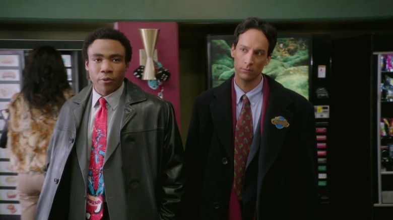 Troy and Abed acting like detectives in "Community"