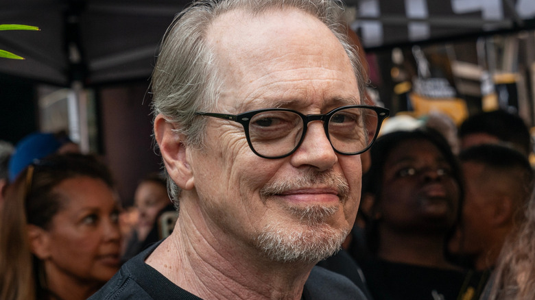 Steve Buscemi at a SAG-AFTRA rally in 2023