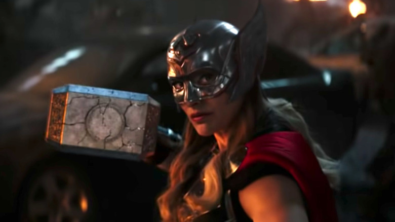 The Mighty Thor with a cracked Mjolnir