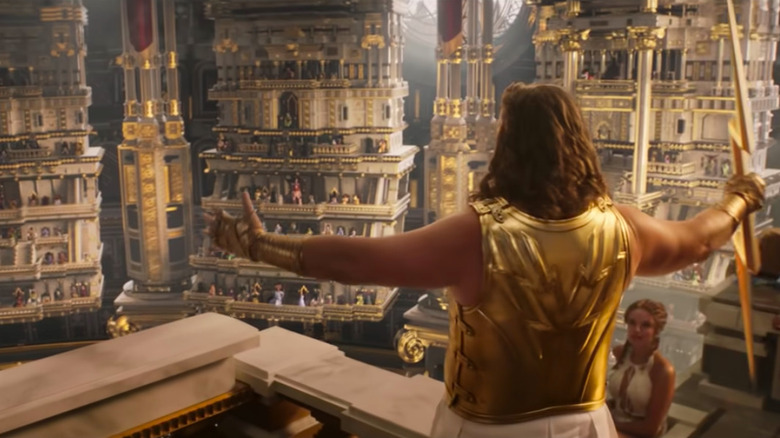 Zeus speaking to the gods