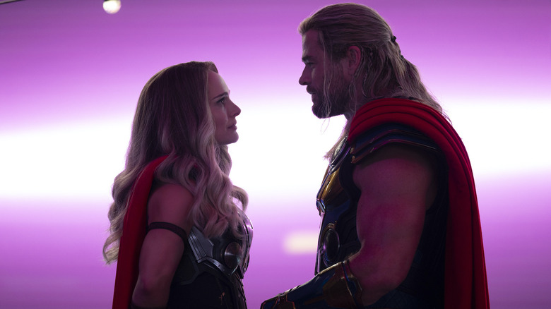 The Mighty Thor and Thor facing each other